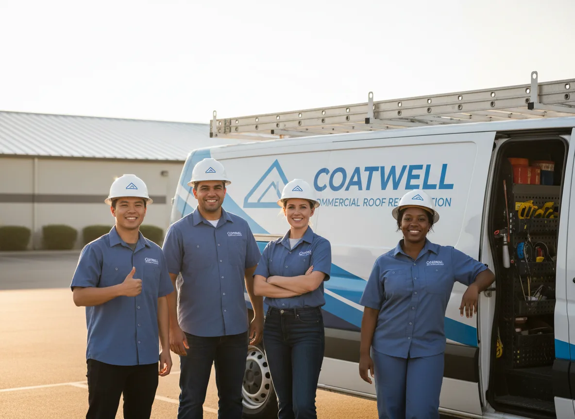 Commercial roof coating company in Louise, TX